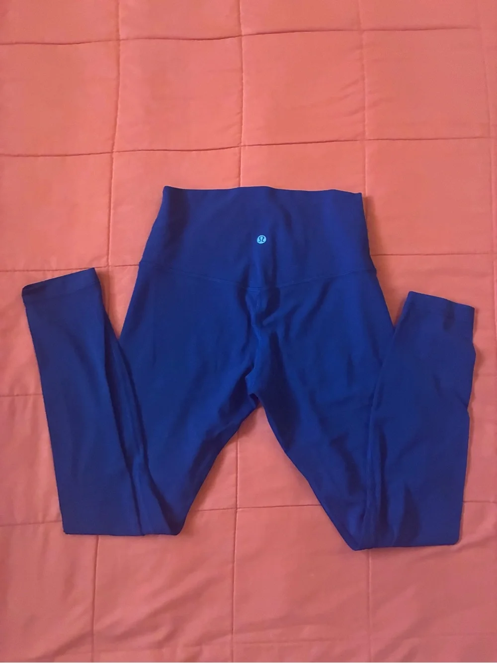 Lululemon Leggings Womens 6 Blue High Rise Athletic Activewear Gym